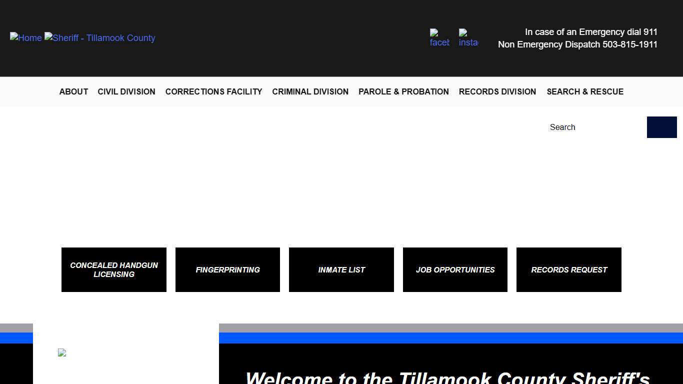 Sheriff's Office / Jail | Tillamook County OR